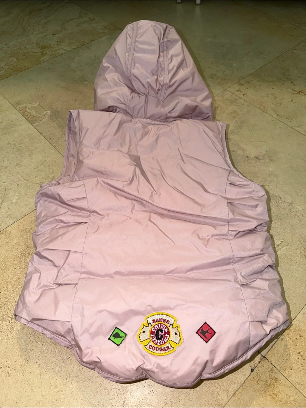 NWT Chipie Kids Pink Quilted Hooded Puffer Vest